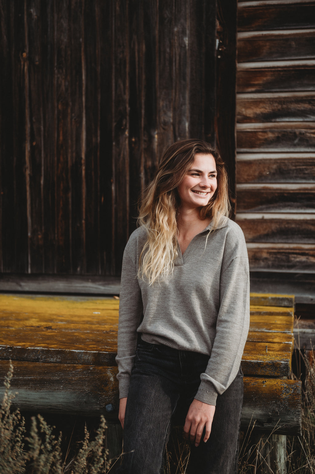 The Outcast Relaxed Long Sleeve Polo